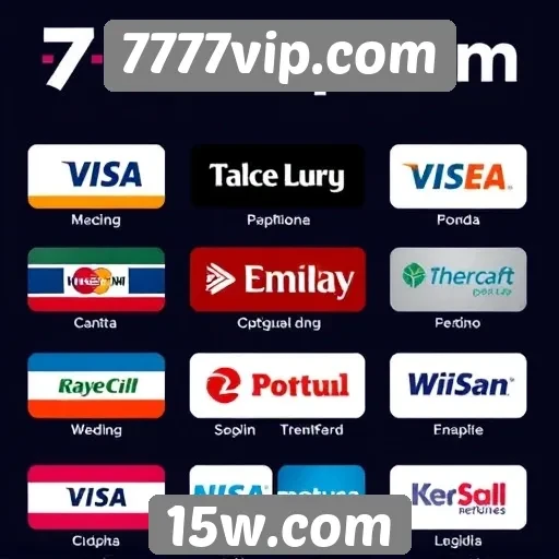 Métodos de pagamento disponíveis no 7777vip.com